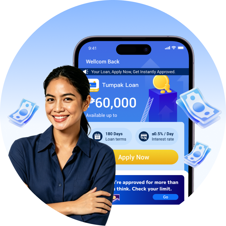 Tumpak Loan interface preview